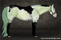 Horse Color:Watercolor White Spotted Liver Red Dun Pearl Tobiano 