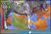 Horse Color:Painted Watercolor Silver Blue Onyx Chinchilla Ice Tobiano  and Painted Watercolor Blue Onyx Chinchilla Ice Tobiano Rabicano 