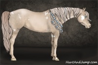 Horse Color:White Spotted Chocolate Palomino Pearl 