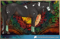 Horse Color:White Spotted Liver Chestnut 