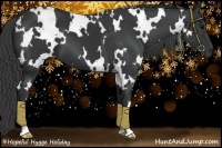 Horse Color:White Spotted Black
