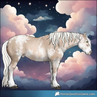 Horse Color:White Spotted Liver Red Dun Ice Pearl Mushroom 