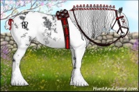 Horse Color:Silver Black Chinchilla Sabino 