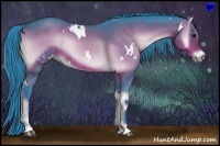 Horse Color:Watercolor White Spotted Bay Onyx and Watercolor White Spotted Brown Onyx