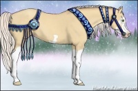 Horse Color:Silver Classic Champagne Dun Splash Frame