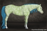 Horse Color:Watercolor Bay Ice Rabicano