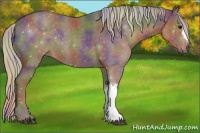 Horse Color:Nacre Silver Black 