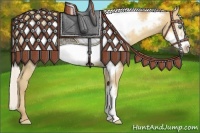 Horse Color:Silver Amber Cream Champagne Frame