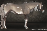 Horse Color:White Spotted Silver Blue Onyx 