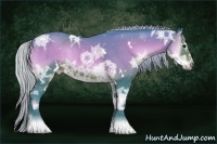 Horse Color:Watercolor White Spotted Silver Blue Onyx Ice Sabino