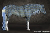 Horse Color:Watercolor Plaid  Chocolate Palomino Ice Rabicano 