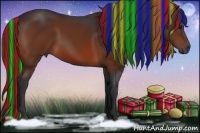 Horse Color:Painted Bay Sabino