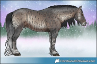 Horse Color:Brown Ice Onyx Mushroom Rabicano 