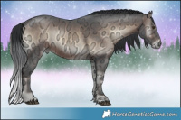 Horse Color:Brown Ice Onyx Mushroom Rabicano 