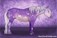 Horse Color:Watercolor White Spotted Silver Brown Chinchilla 
