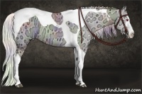 Horse Color:Nacre Chocolate Silver Grullo Chinchilla Ice Splash Tobiano 