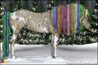 Horse Color:Painted Silver Bay Ice Pearl Dun Tobiano  and Painted Bay Ice Pearl Dun 