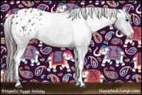 Horse Color:Black Appaloosa Rabicano