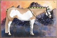 Horse Color:Chestnut Pearl Splash Frame