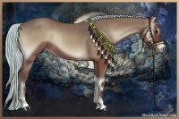Horse Color:Painted Silver Blue Onyx Sabino