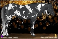 Horse Color:White Spotted Black 