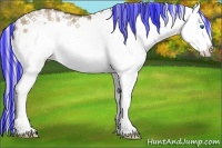 Horse Color:Painted Silver Smoky Grullo Onyx Sabino Splash