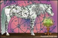 Horse Color:Watercolor Liver Red Onyx Appaloosa 