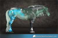 Horse Color:White Spotted Silver Brown Chinchilla 