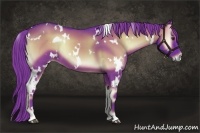 Horse Color:Watercolor White Spotted Liver Red Onyx