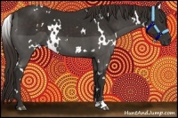 Horse Color:White Spotted Liver Chestnut 