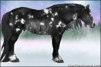 Horse Color:White Spotted Brown Chinchilla Ice Sabino