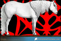 Horse Color:Watercolor Silver Blue Onyx Chinchilla Sabino