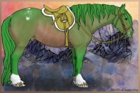Horse Color:Watercolor Brown Varnish Rabicano 