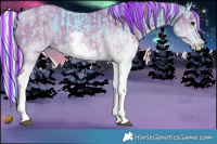 Horse Color:Painted Watercolor White Spotted Black and Painted Watercolor White Spotted Silver Black