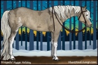 Horse Color:White Spotted Liver Red Dun Ice Sabino Rabicano