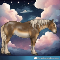 Horse Color:Chocolate Palomino Mushroom Rabicano