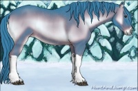 Horse Color:Watercolor Liver Red Onyx Rabicano 