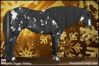 Horse Color:White Spotted Black 