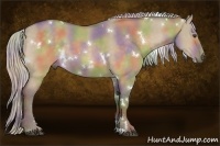 Horse Color:Nacre White Spotted Silver Buckskin Dun 