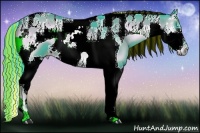 Horse Color:Painted Watercolor Liver Red Onyx Splash Tobiano