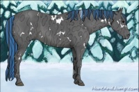 Horse Color:Painted White Spotted Smoky Black Ice