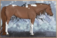 Horse Color:Chestnut Tobiano 