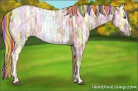 Horse Color:Painted Red Ice Roan 