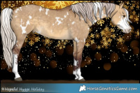 Horse Color:White Spotted Chocolate Silver Buckskin Dun Sabino
