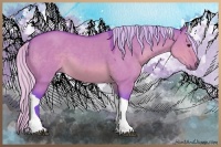 Horse Color:Watercolor Silver Brown Dun Tobiano 