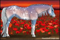 Horse Color:Watercolor White Spotted Silver Blue Onyx 