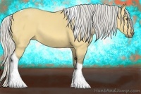 Horse Color:Silver Buckskin Dun Tobiano