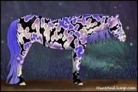 Horse Color:Watercolor Liver Red Onyx Sabino Appaloosa