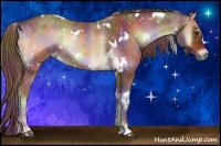 Horse Color:Nacre White Spotted Red Onyx 