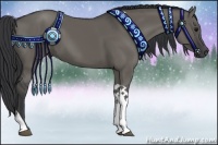 Horse Color:Grullo Tobiano 